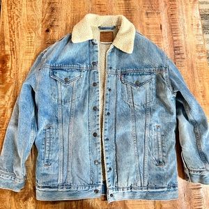 Levi’s premium Sherpa Fleece Denim jacket